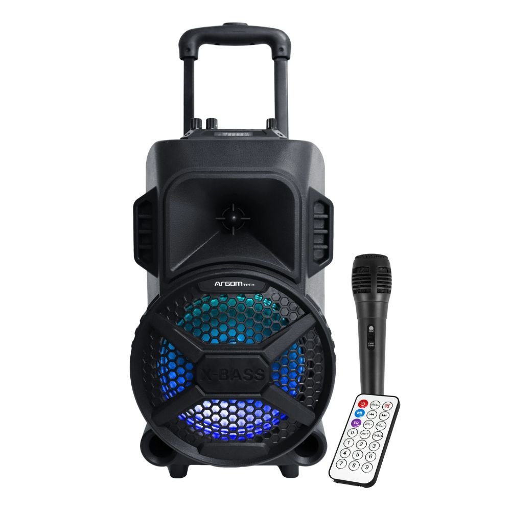 Parlante ARGOM Microfono 2100W USB ARG-SP-4078BK