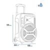 Parlante ARGOM Microfono 2100W USB ARG-SP-4078BK - Image 8