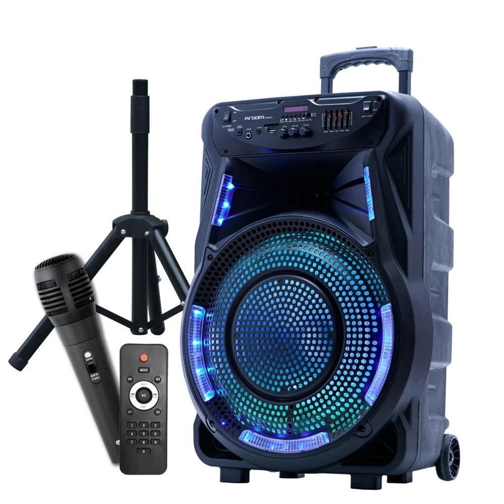 Parlante ARGOM Inalambrico Microfono USB ARG-SP-4090BK