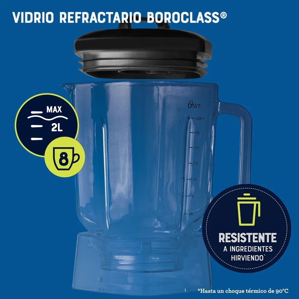 Licuadora OSTER 2 Litros 3 Vel 1500 W BLST3A-R2G Rojo - Image 6