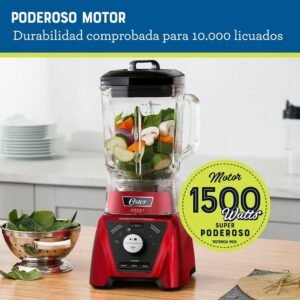 Licuadora OSTER 2 Litros 3 Vel 1500 W BLST3B-RPG Rojo - Image 6