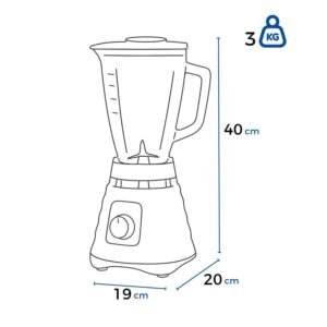 Licuadora OSTER 1.25 Litros 3 Vel 1000 W BLST4655 Cromada - Image 8