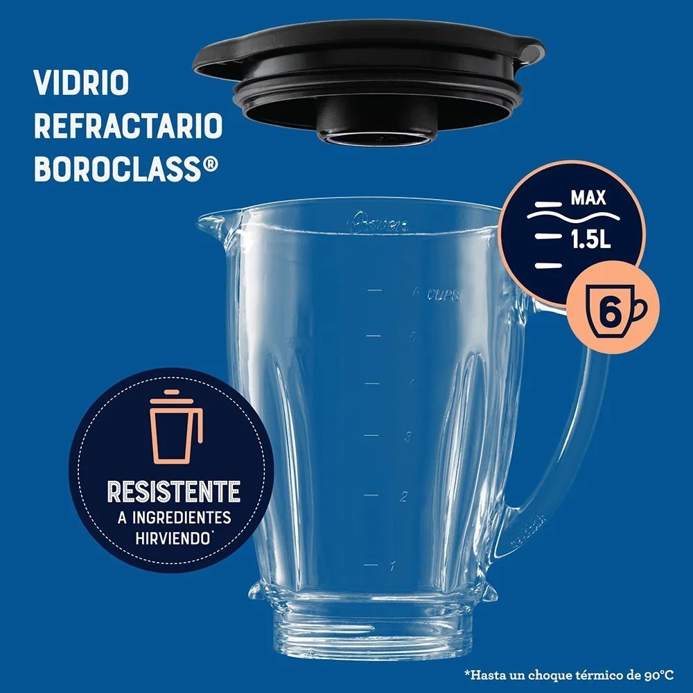 Licuadora OSTER 1.5 Litros 2 Vel 800 W BLSTKAG-RRD Rojo - Image 5