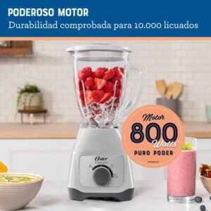 Licuadora OSTER 1.5 Litros 2 Vel 800 W BLSTKAG-WRD Blanca - Image 4