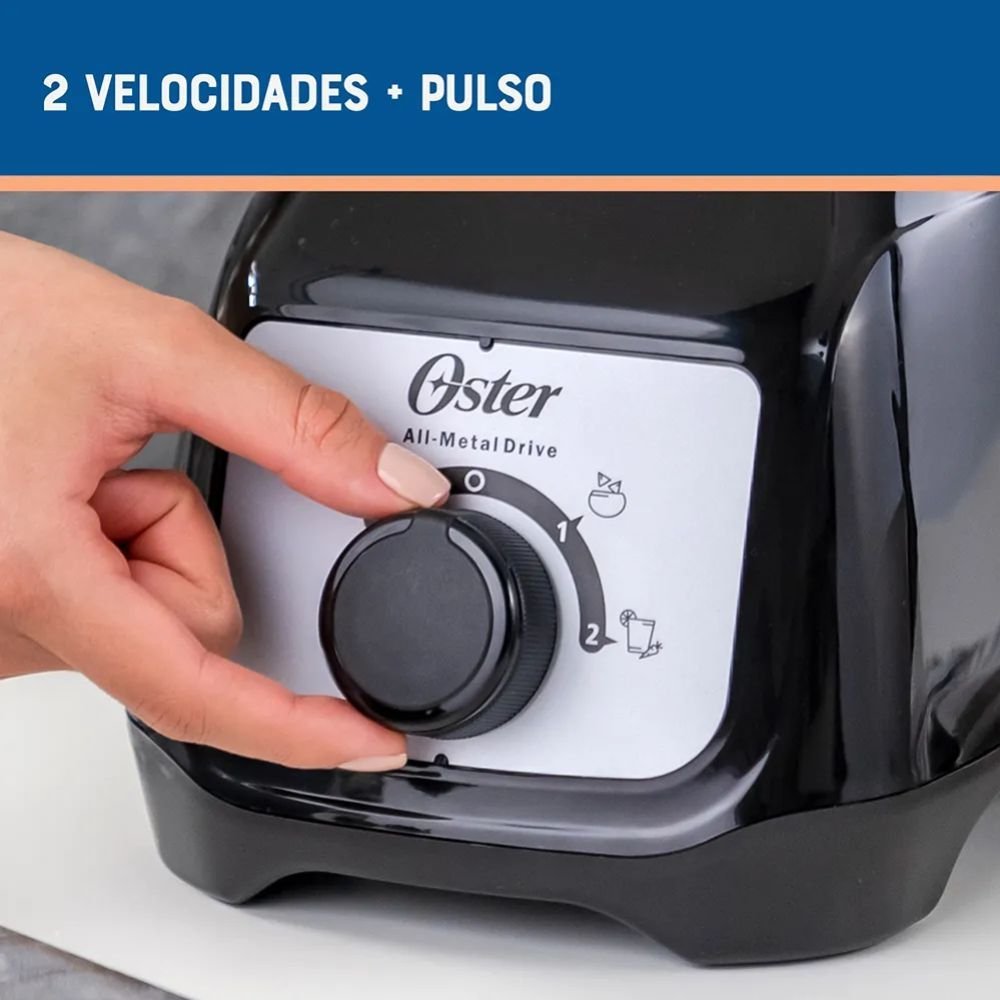 Licuadora OSTER 1.25 Litros 2 Vel 800 W BLSTKAP-BRD Negro - Image 4