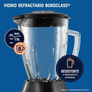 Licuadora OSTER 1.5 Litros 6 Vel 800 W BLSTPEG-BPB Negro - Image 5