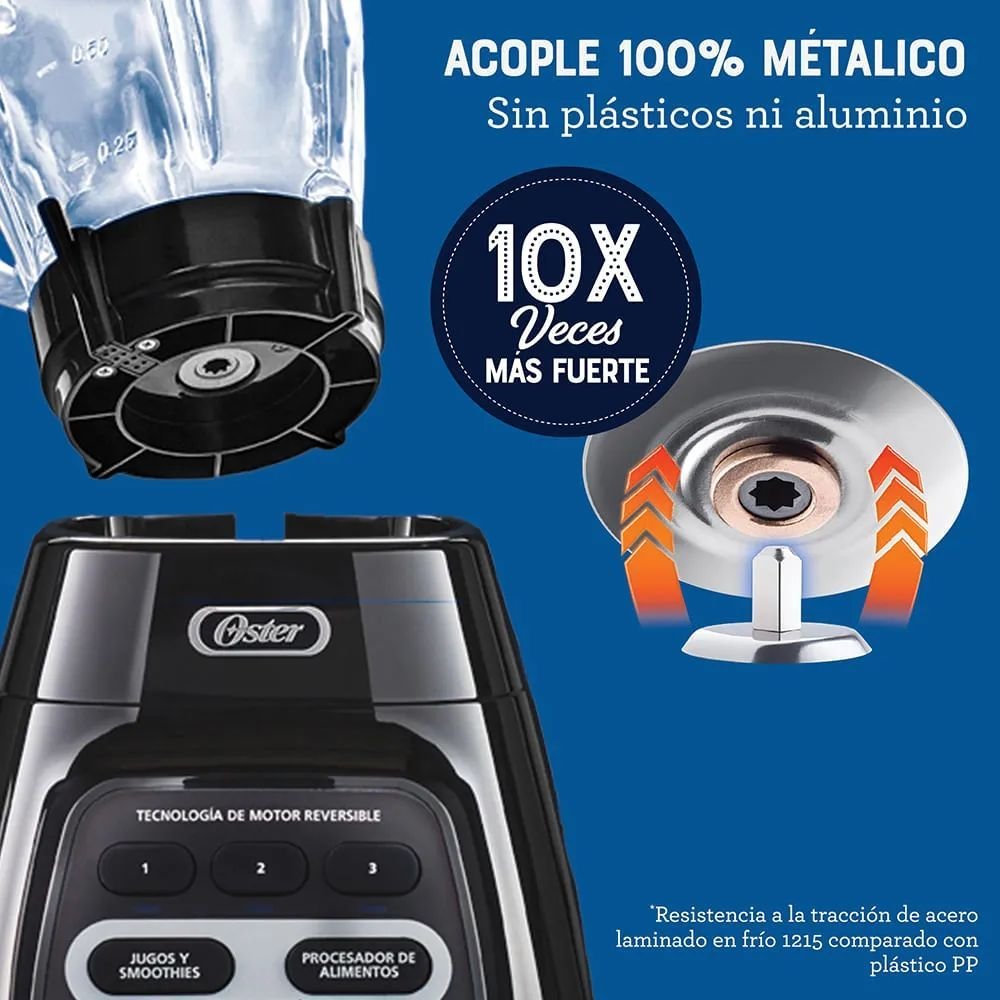 Licuadora OSTER 1.5 Litros 3 Vel 1000 W BLSTPYG1309B Negro - Image 7