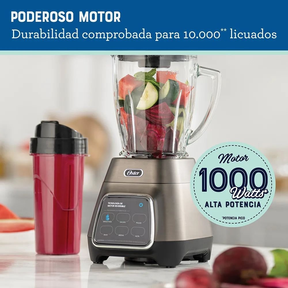 Licuadora OSTER 1.5 Litros 3 Vel 1000 W BLSTPYG1312XBG Gris - Image 6