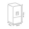 Nevera HACEB No Frost 543 Bottom Mount Inox - Image 7