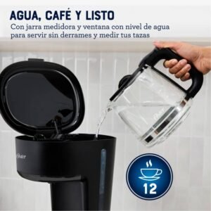 Cafetera OSTER 12 Tazas 900W BVSTDCS121B Negro - Image 5