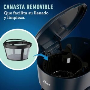 Cafetera OSTER 12 Tazas 1000 W BVSTDCS12BN Negro - Image 2
