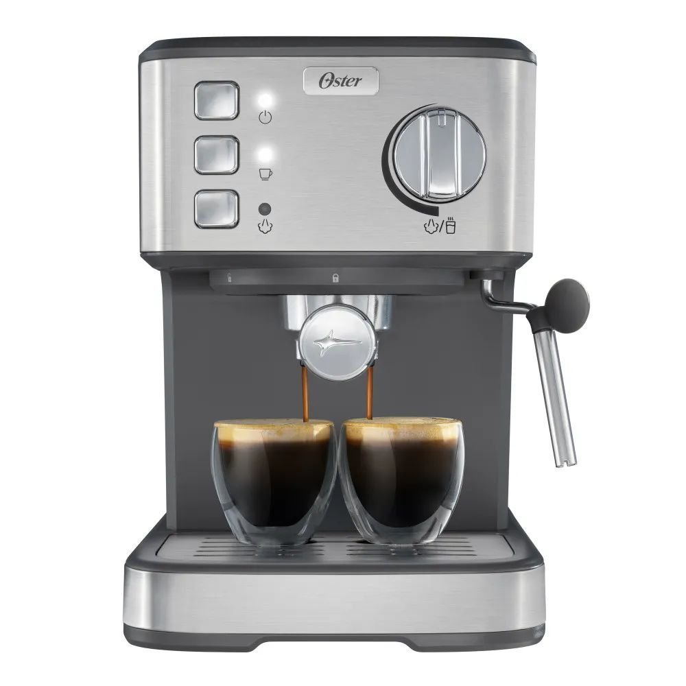Cafetera OSTER 15 Bares Espresso BVSTEM5502 Plateada