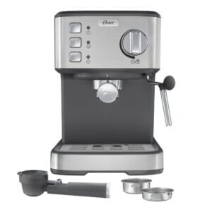 Cafetera OSTER 15 Bares Espresso BVSTEM5502 Plateada - Image 2