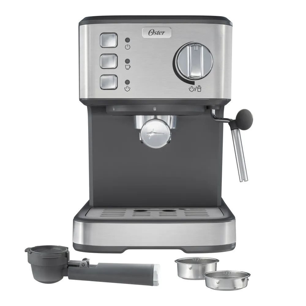 Cafetera OSTER 15 Bares Espresso BVSTEM5502 Plateada - Image 2