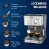 Cafetera OSTER 15 Bares Espresso BVSTEM5502 Plateada - Image 6