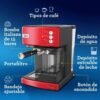 Cafetera Expreso OSTER 15 Bares BVSTEM6603R Rojo - Image 7