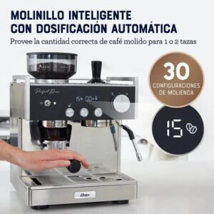 Cafetera OSTER 15 Bares Espresso BVSTEM7400 Plateada - Image 5