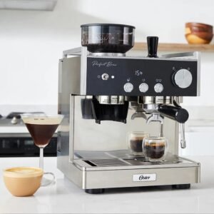 Cafetera OSTER 15 Bares Espresso BVSTEM7400 Plateada - Image 8