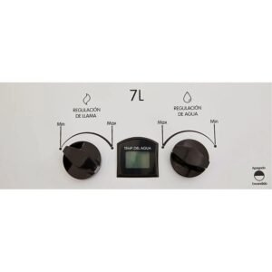 Calentador de Agua Gas Natural 7Lt Tiro Natural HACEB Blanco - Image 3
