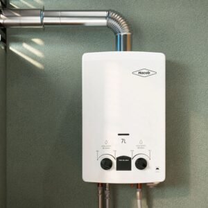 Calentador de Agua Gas Natural 7Lt Tiro Natural HACEB Blanco - Image 5