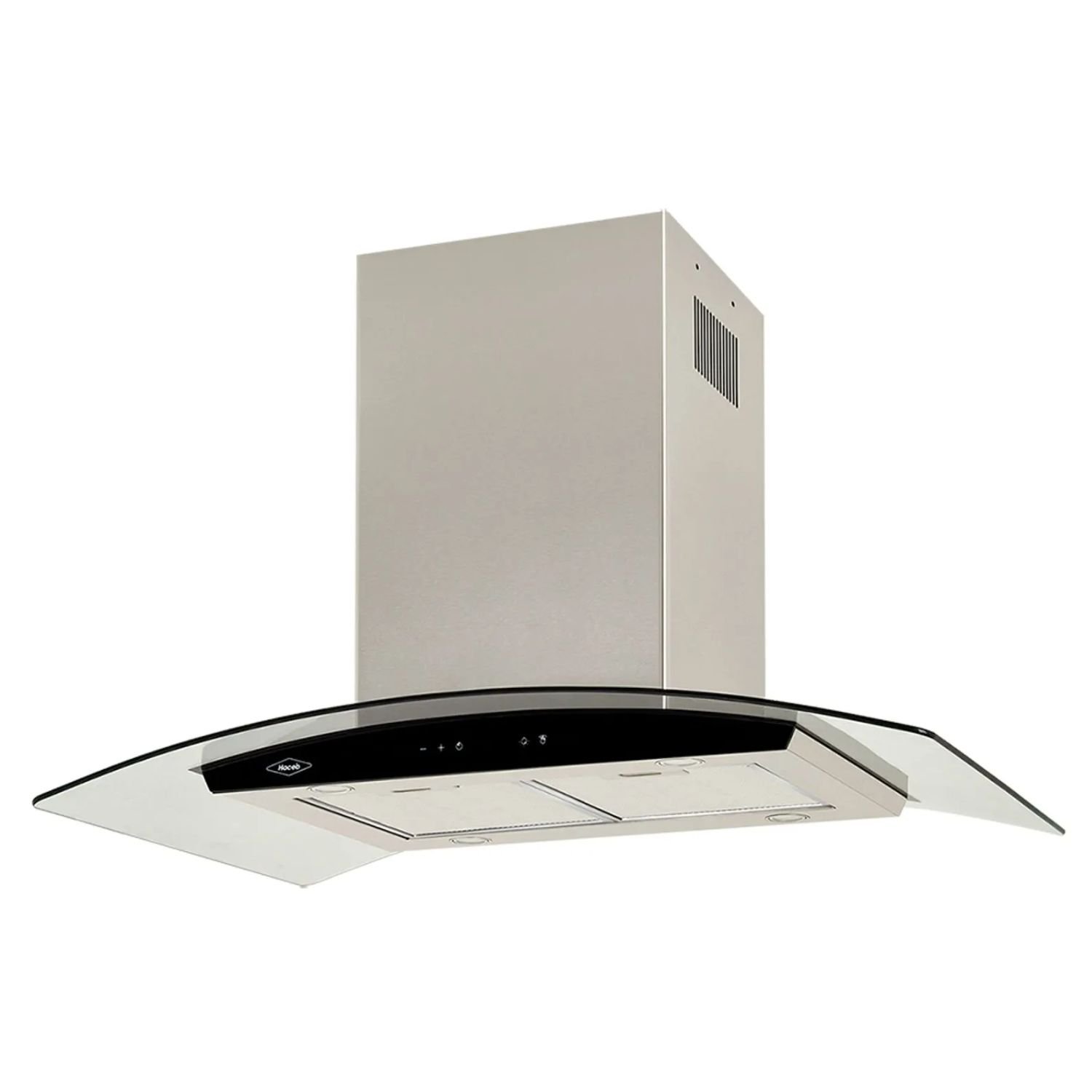Campana de Isla HACEB 90cm 3 Vel Vidrio Negro - Image 2