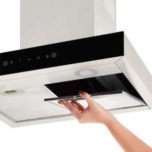 Campana Recirculadora HACEB 60cm Peninsula Negro Inox 3 Vel - Image 6