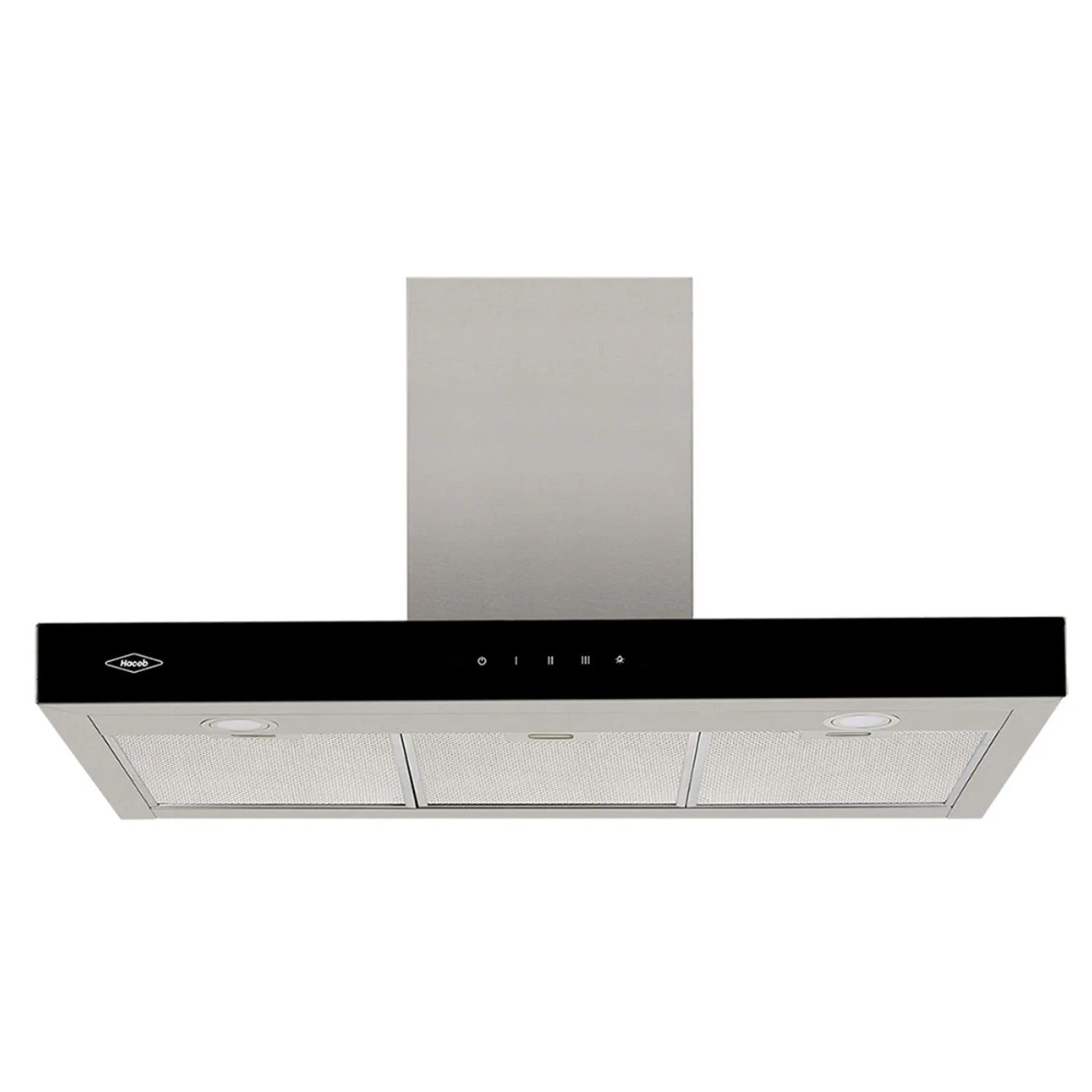 Campana Recirculadora Extractora HACEB 90cm Negro Inox 3 Vel