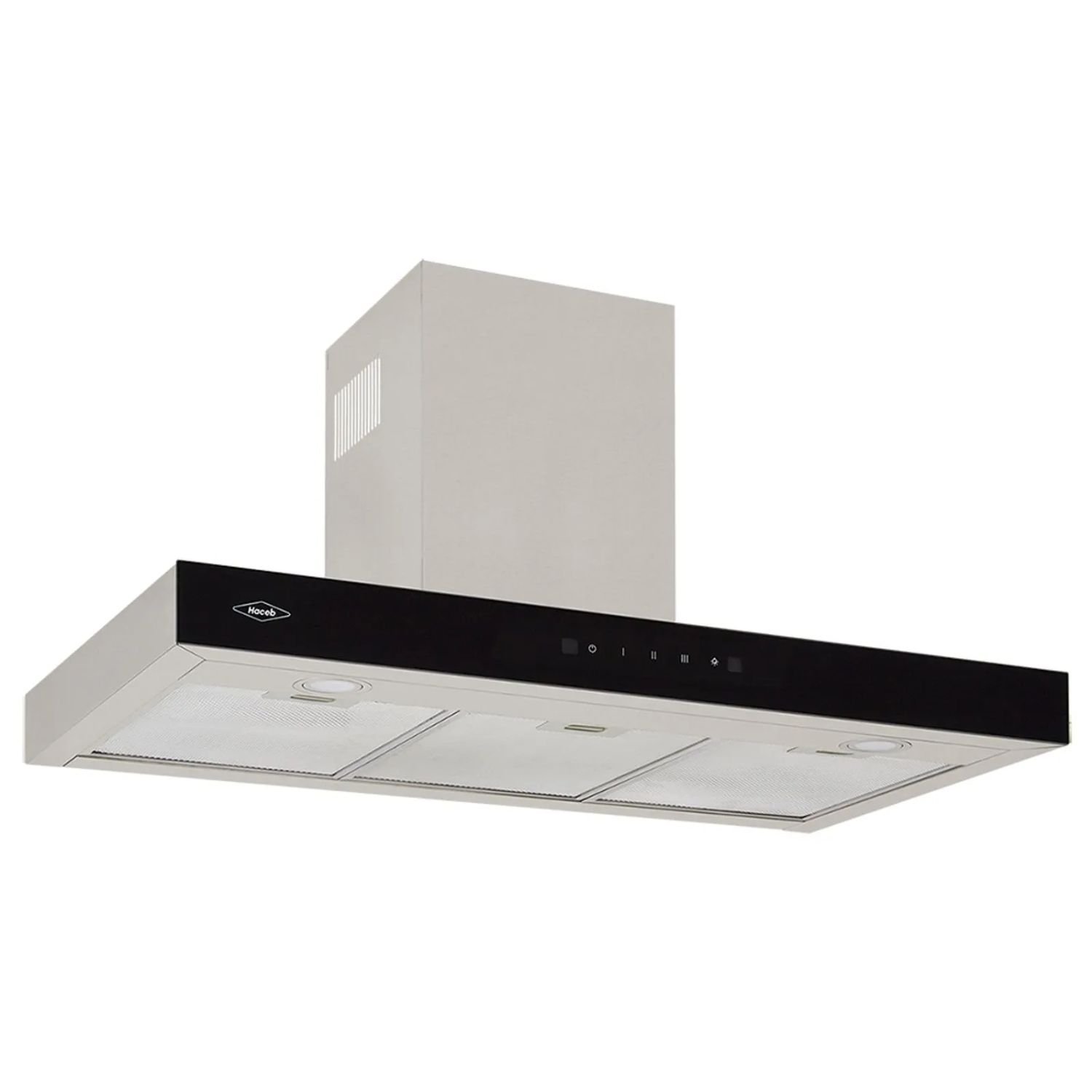 Campana Recirculadora Extractora HACEB 90cm Negro Inox 3 Vel - Image 4