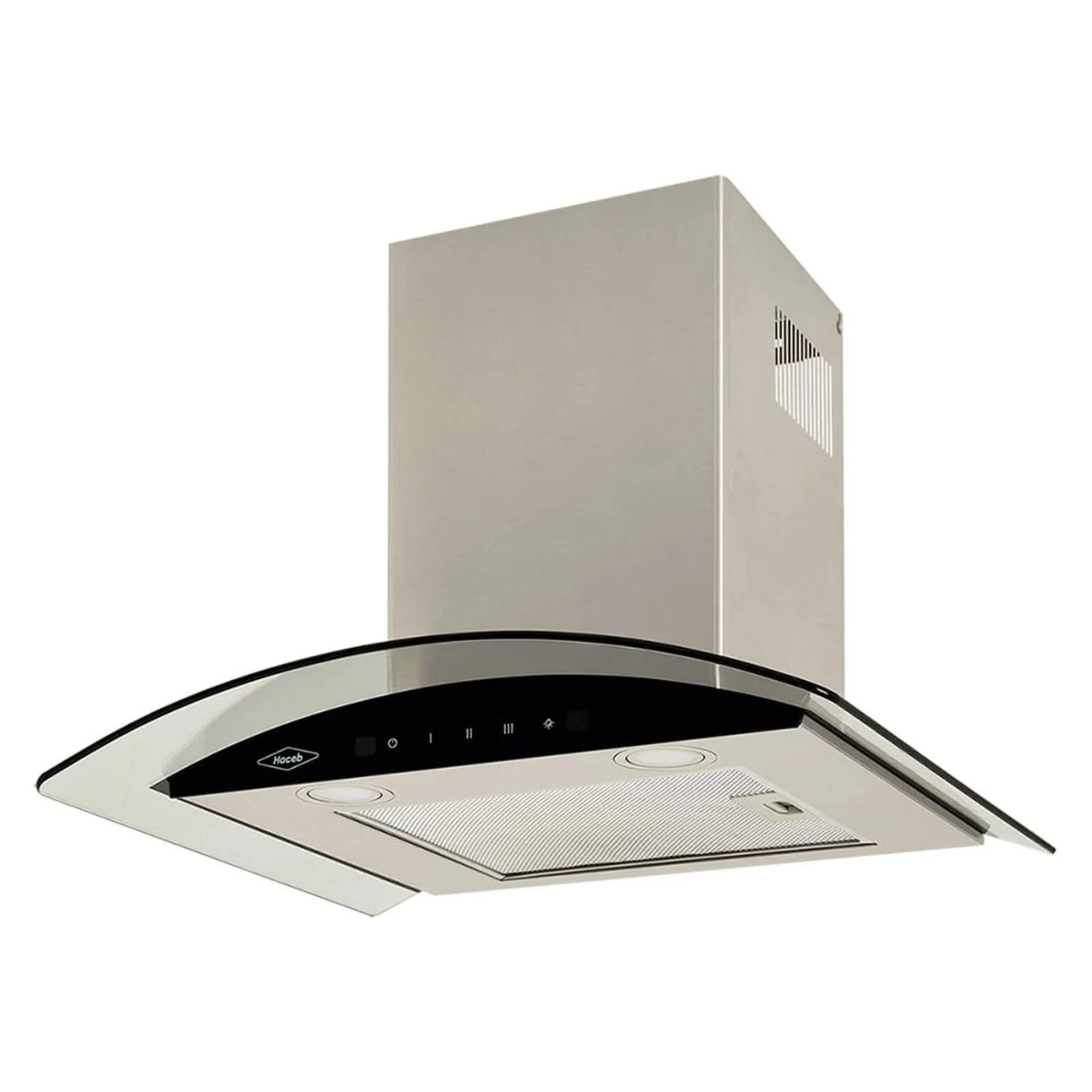 Campana Recirculadora HACEB 60cm Peninsula 3 Vel Vidrio - Image 2