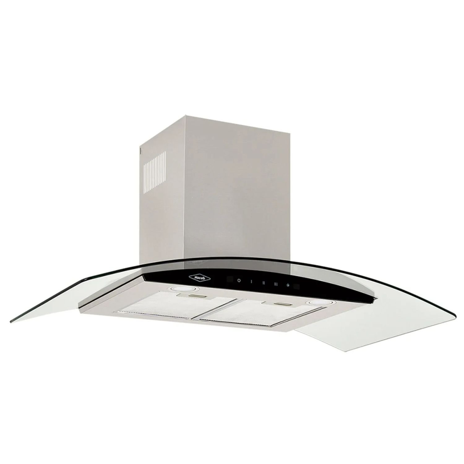 Campana Recirculadora HACEB 90cm 3 Vel Vidrio Inox - Image 3