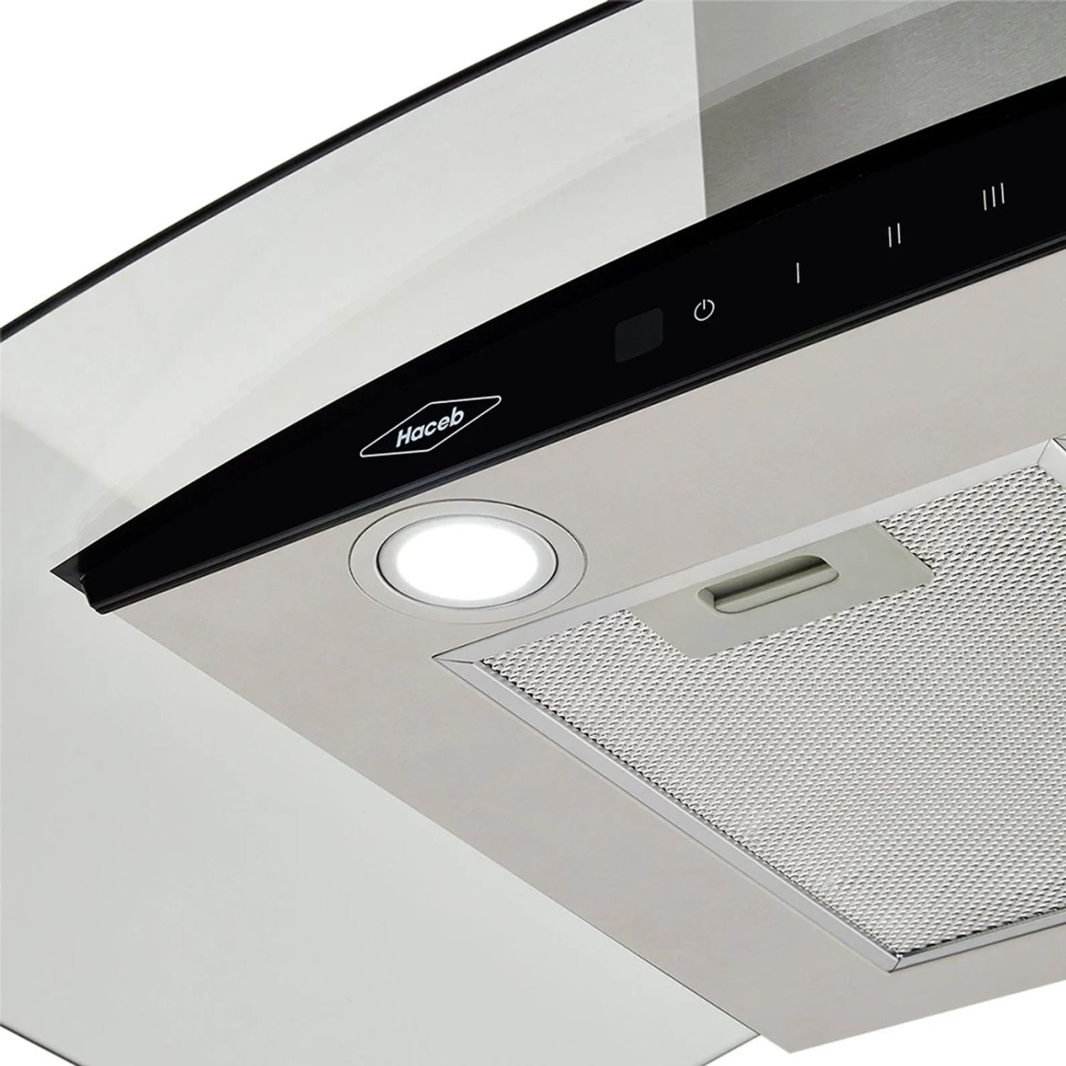 Campana Recirculadora HACEB 90cm 3 Vel Vidrio Inox - Image 7