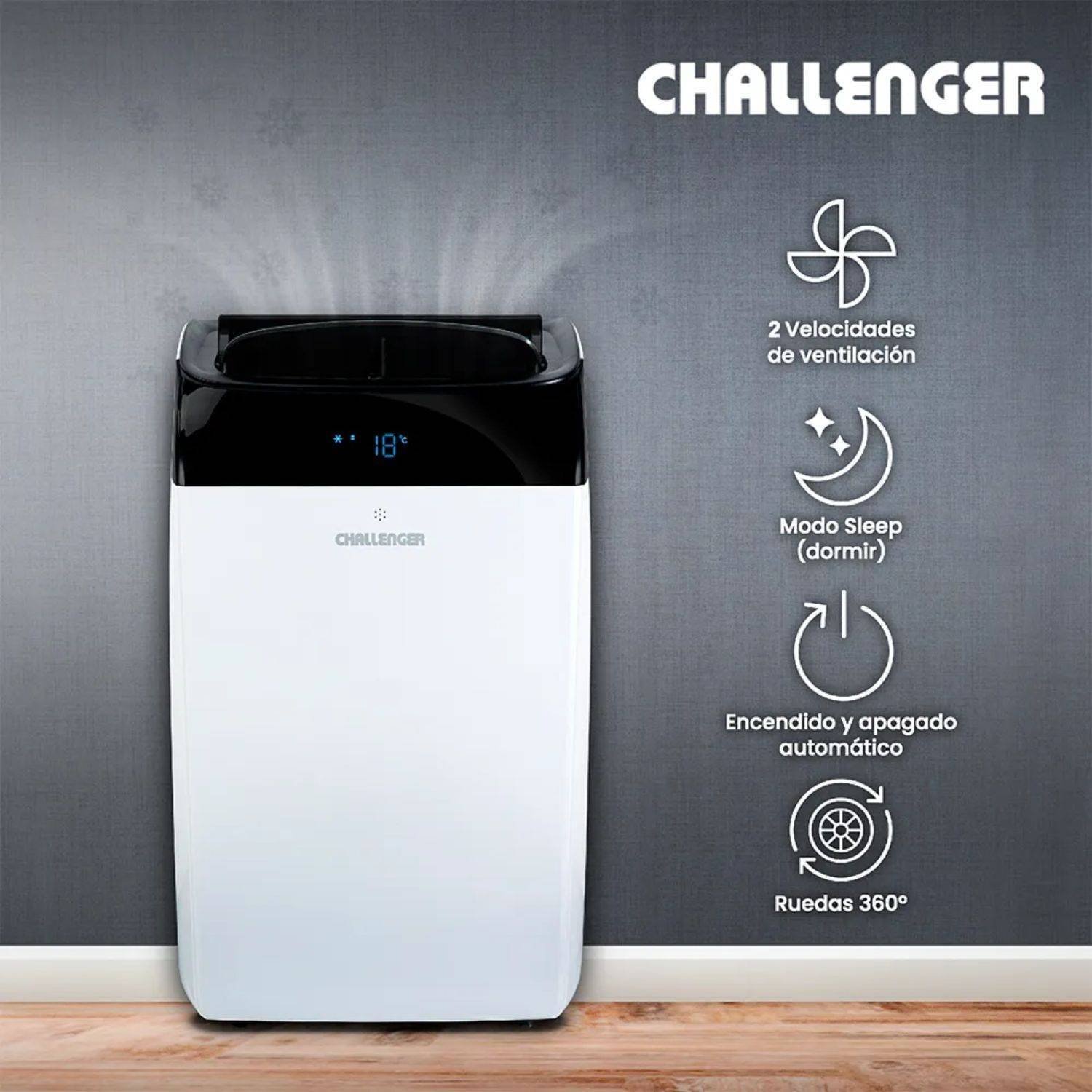 Aire Acondicionado 12000 BTU Portátil 115V CHALLENGER 12KBL1 - Image 2