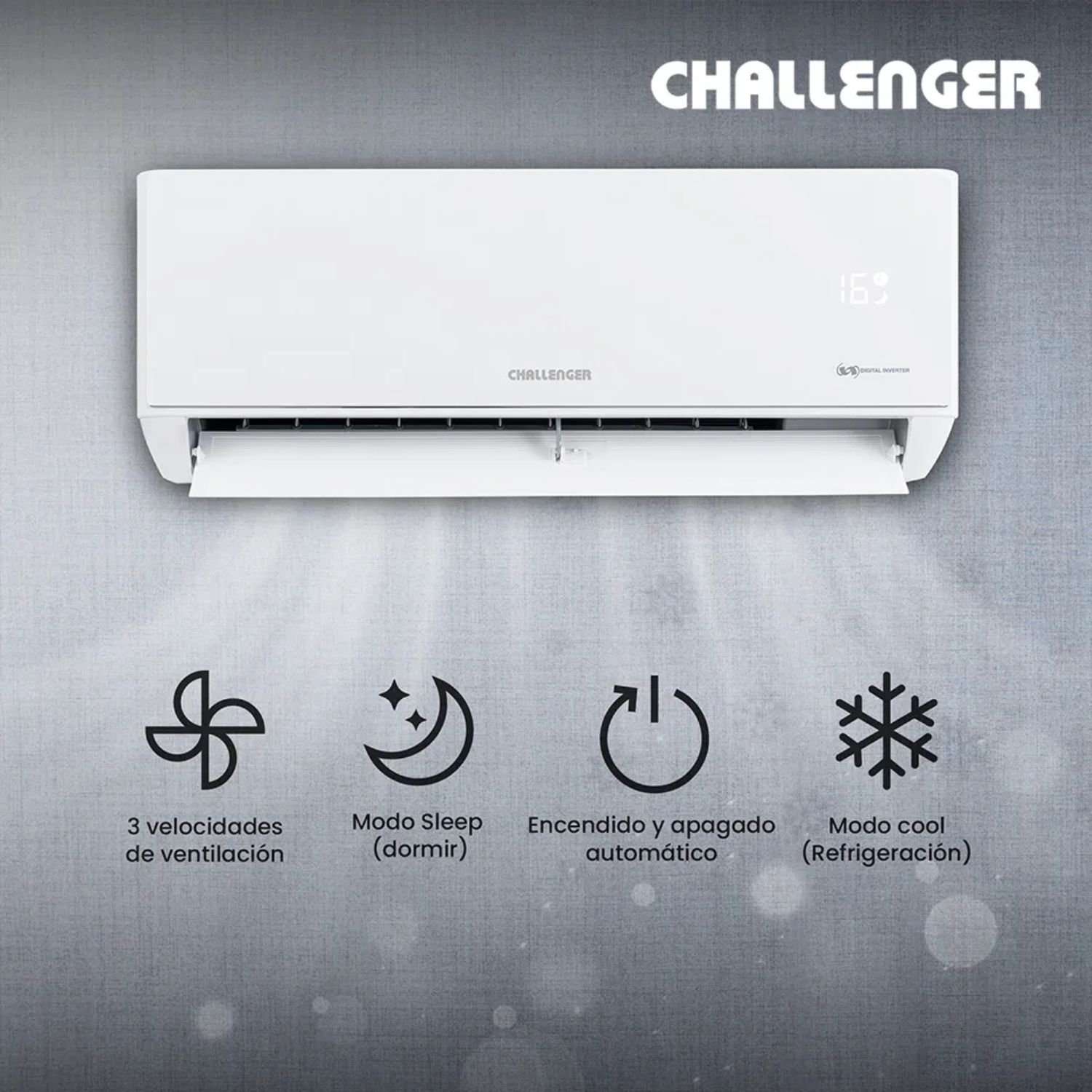 Aire Acondicionado 12000 BTU Inverter 110V CHALLENGER 12KBL1 - Image 2