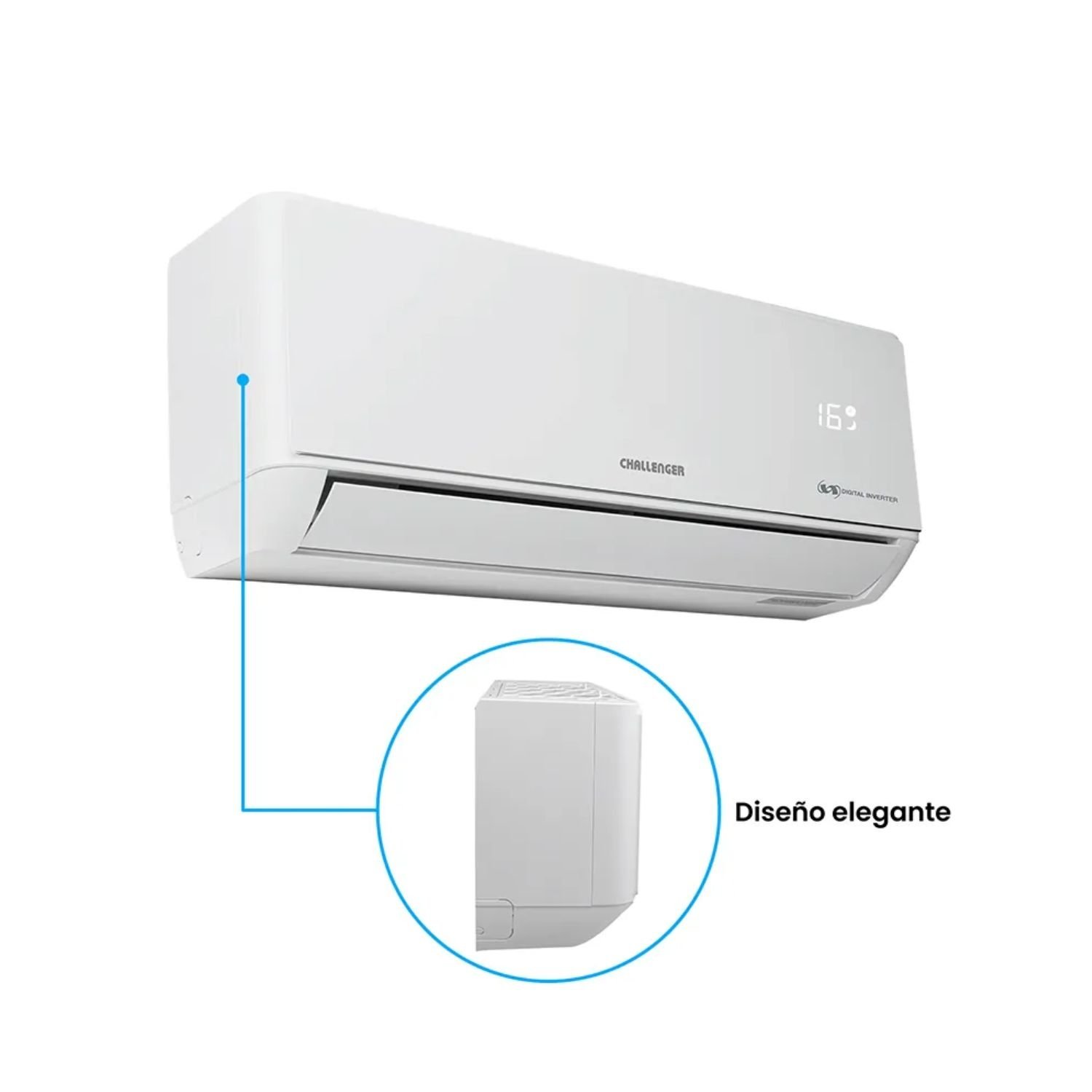 Aire Acondicionado 12000 BTU Inverter 110V CHALLENGER 12KBL1 - Image 4