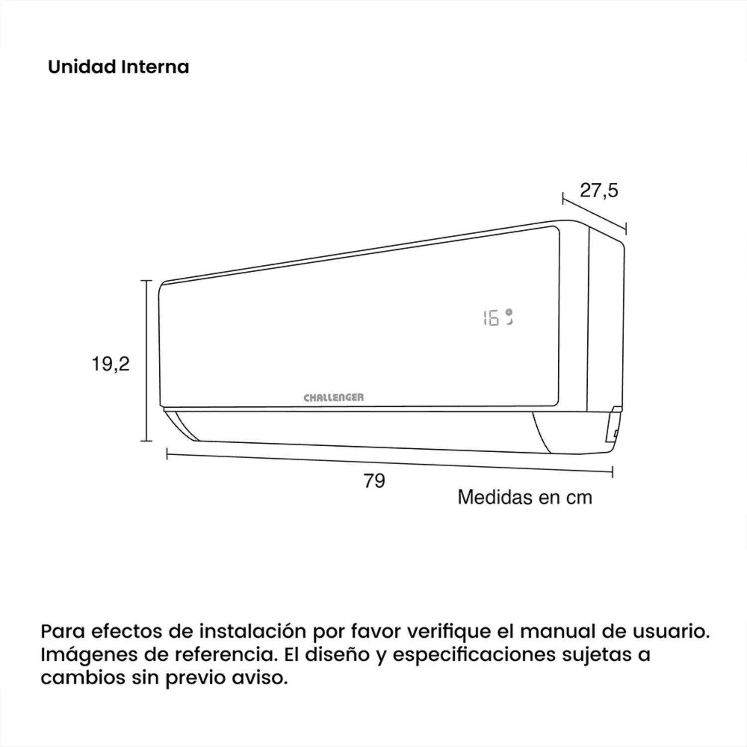Aire Acondicionado 12000 BTU On/Off 220V CHALLENGER CA12KBL2 - Image 6