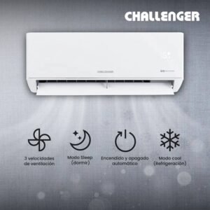 Aire Acondicionado 12000 BTU Inverter 220V CHALLENGER 12KBL2 - Image 2