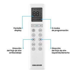 Aire Acondicionado 12000 BTU Inverter 220V CHALLENGER 12KBL2 - Image 5