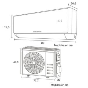 Aire Acondicionado 12000 BTU Inverter 220V CHALLENGER 12KBL2 - Image 6