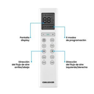 Aire Acondicionado 18000 BTU Inverter 220V CHALLENGER 18KBL2 - Image 4