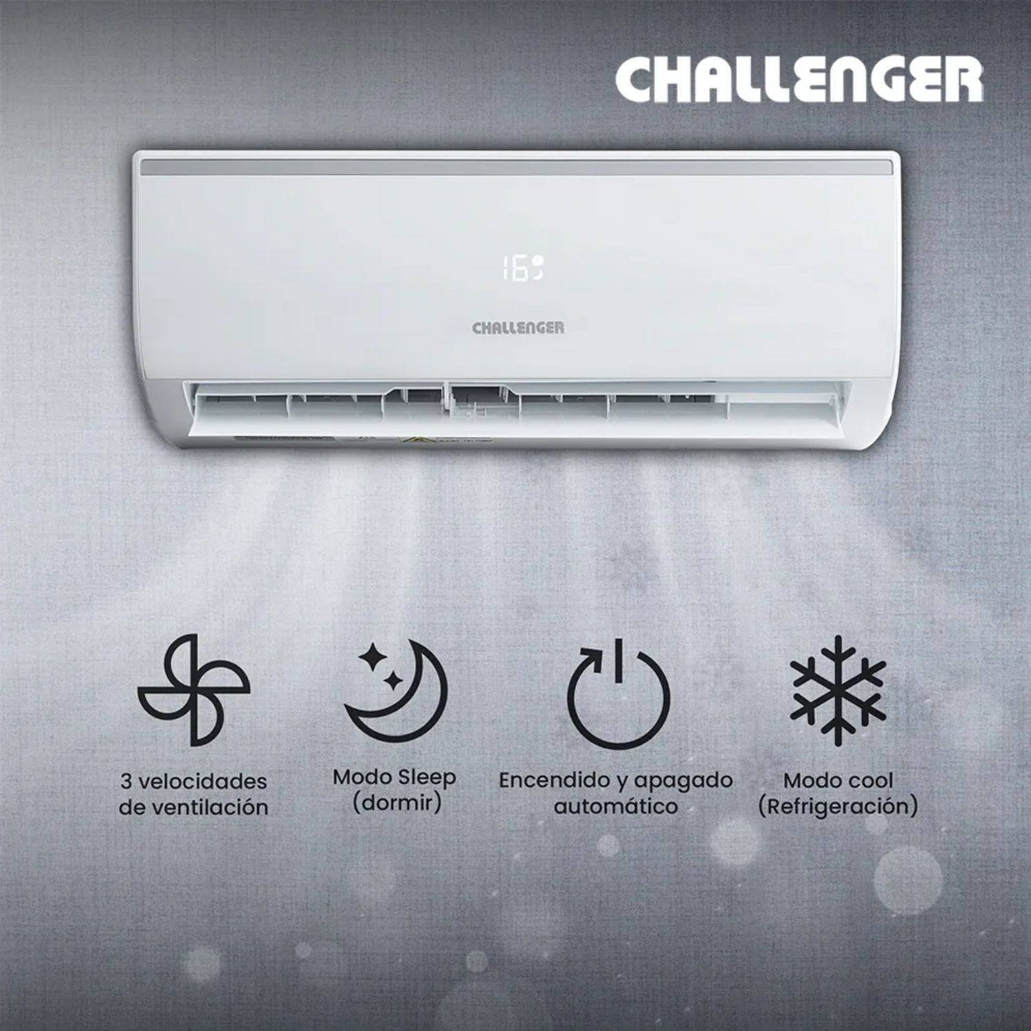 Aire Acondicionado 9000 BTU On/Off 115V CHALLENGER CA_9KBL1 - Image 2