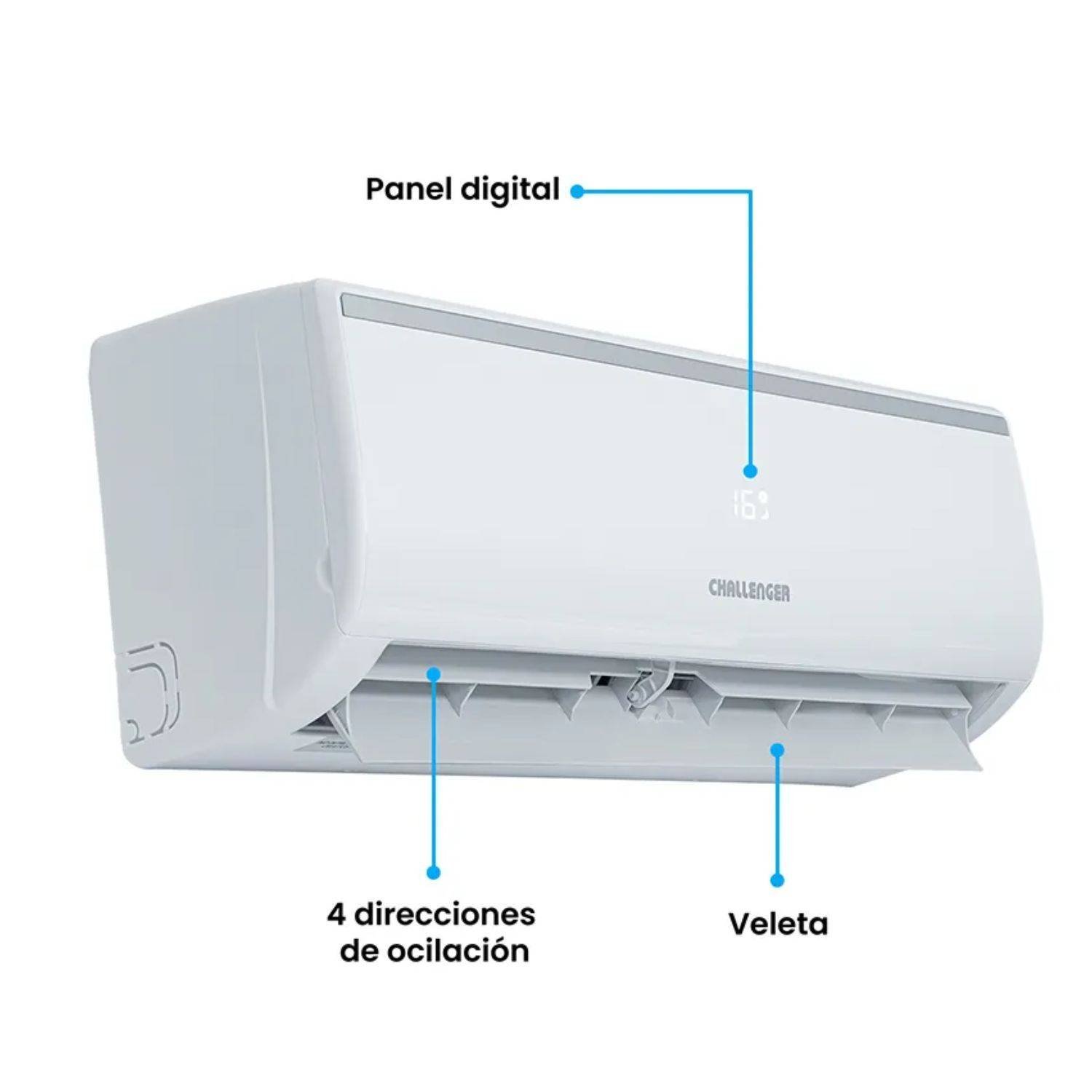 Aire Acondicionado 9000 BTU On/Off 115V CHALLENGER CA_9KBL1 - Image 3