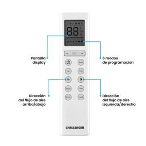 Aire Acondicionado 9000 BTU Inverter 220V CHALLENGER Blanco - Image 4