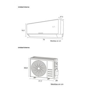 Aire Acondicionado 9000 BTU Inverter 220V CHALLENGER Blanco - Image 7