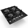 Estufa GE 60cm 4 Puestos Gas Natural CGG6020V1 Vidrio Negro - Image 2