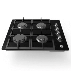 Estufa GE 60cm 4 Puestos Gas Natural CGG6020V1 Vidrio Negro - Image 3