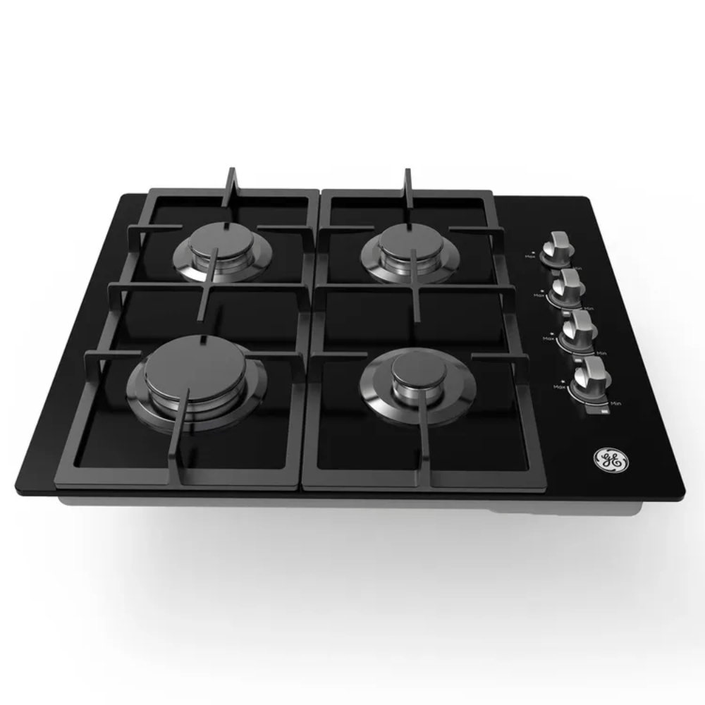 Estufa GE 60cm 4 Puestos Gas Natural CGG6020V1 Vidrio Negro - Image 3