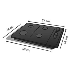 Estufa GE 77cm 5 Puestos Gas Natural CGG7710I2 Inox - Image 6