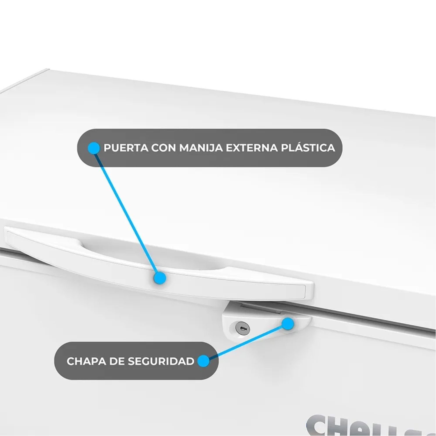 Congelador Challenger Horizontal 97 Litros CH-100 Blanco - Image 4