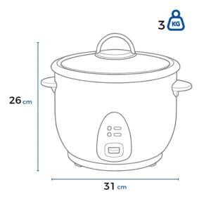 Olla Arrocera OSTER 10 Tazas Electrica CKSTRC1700B Negro - Image 5