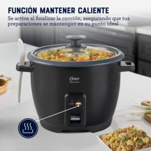 Olla Arrocera OSTER 10 Tazas Eléctrica CKSTRCB10DFBLK Negro - Image 4